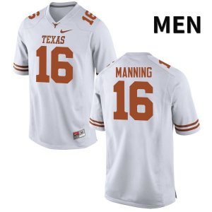 Texas Longhorns Men's #16 Arch Manning Authentic White College Football Jersey BVW60P6F